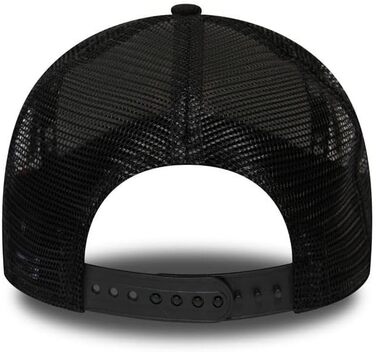 Кепка-тракер New Era Los Angeles Dodgers Camouflage Infill A-Frame Adjustable — чорна з неоново-помаранчевим