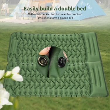 Саморозгортальний килимок для кемпінгу TVWVT, ультралегкий, з ножною помпою