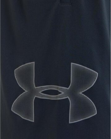 Чоловічі бігові шорти Under Armour Tech Graphic Short, чорні з графітовим принтом