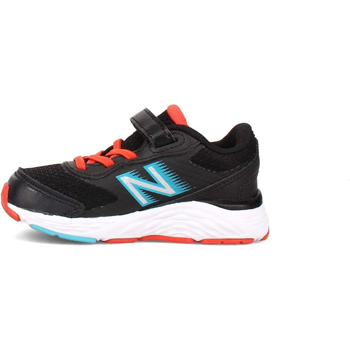 Дитячі кросівки New Balance 680 V6 з підошвою з гуми (Чорний, Ghost Pepper Virtual Sky, 32 см)