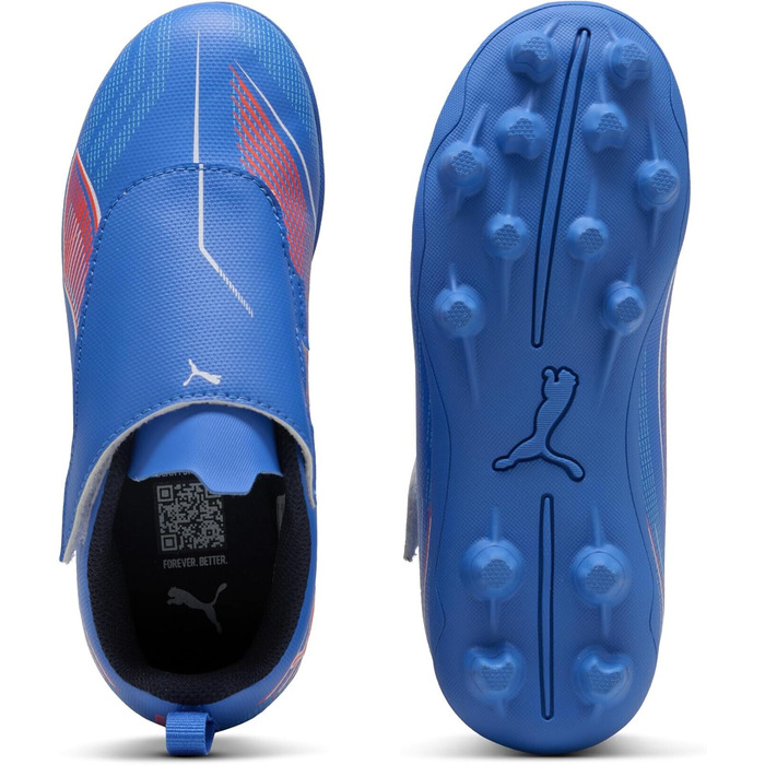 Дитячі футбольні бутси Puma Ultra 6 Play V Fg/Ag Rb Jr - 25 EU, Ultra Blue/Puma White/Glowing Red