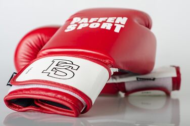 Боксерські рукавички Paffen Sport FIT з дихаючою сіткою на долоні для боксу, кікбоксингу, муай-тай, K1 та інших єдиноборств. Червоно-білі, 16UZ