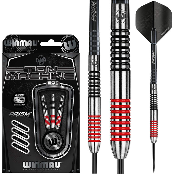 Дартс стріли Winmau Ton Maschine зі сталевим наконечником