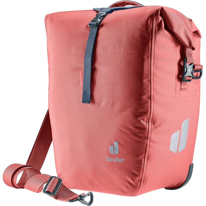 Велосипедна сумка Deuter Weybridge 25+5 л, водонепроникна, на задній багажник, колір Redwood