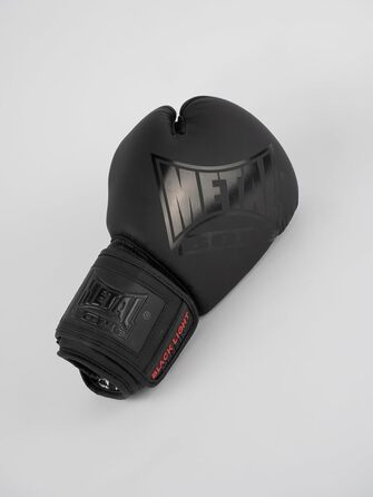 Боксерські рукавички Metal Boxe Super Entrainement Competition Black Light 10 унцій, чорні, для тренувань і змагань