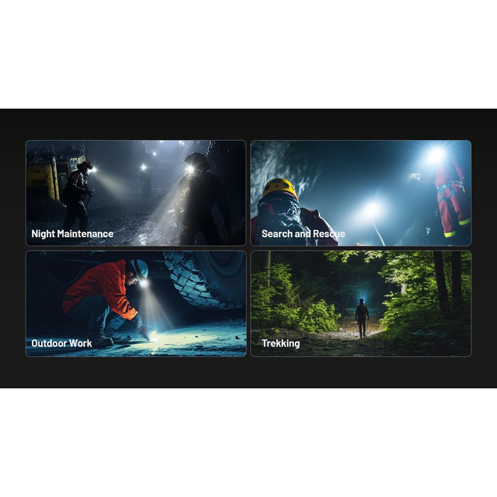 Ліхтар Nitecore HC70 UHE: 1600 люмен, USB-C, тривалий час роботи, біле та червоне світло для промисловості, полювання, пошуку та рятування, спелеології