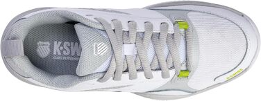 Жіноче тенісне взуття K-Swiss Speedex Hb, 39.5 EU, білий, сірий, фіолетовий, лаймовий зелений