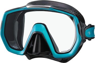 Маска для снорклінгу Tusa Freedom Elite Schwarz Ocean Green - Повнолицьова маска для дайвінгу та плавання