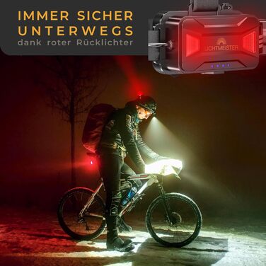Лампа-налобник LED LICHTMEISTER® - 2000 Люмен, акумулятор 5000 mAh, надзвичайно яскрава