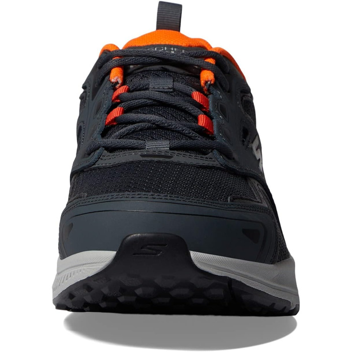 Кросівки Skechers GOrun Performance для чоловіків: тренування, біг, походи. Сірі/помаранчеві, 43 EU, X-широкі. З повітряно-поглинаючою піною.