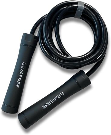 Скакалка Elevate Gravity Heavy Rope 3 м, 10 мм, обтяжена PVC для кардіо, схуднення та зміцнення м'язів, для дому та вулиці