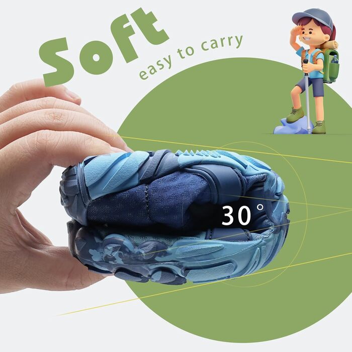 Дитячі шльопанці IceUnicorn для хлопчиків та дівчаток, шкарпетки для плавання, піску, трекінгу, бігу по стежках (26 EU, Синій акула)