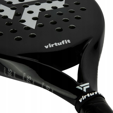 Ракетка для паделу VirtuFit Hybrid, чорно-срібляста, 365 г — потужність та контроль