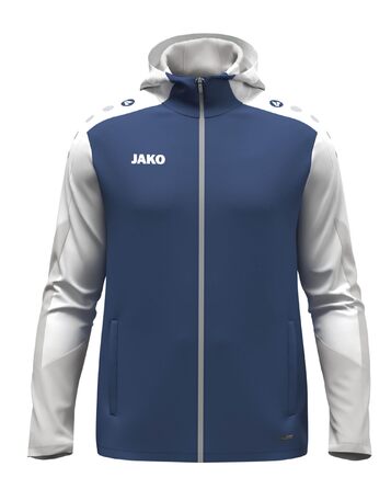 Чоловіча спортивна куртка з капюшоном JAKO Dynamic (3XL, небесно-блакитний/білий/темно-синій)