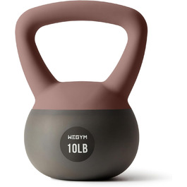 М'які гирі WEGYM зі сталі з піском, рожеві, для силових тренувань та фітнесу, ударостійкі, для дому