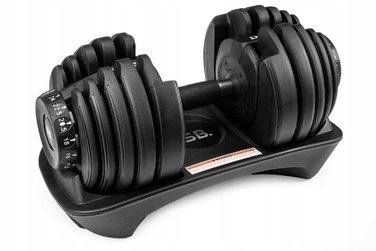 Регульовані гантелі з гумовим покриттям SPORT BLAST 1 x 24 кг