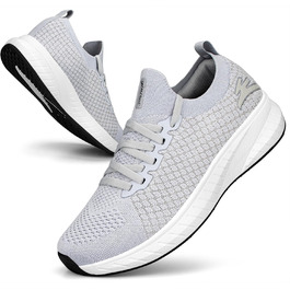 Жіночі спортивні кросівки для бігу та повсякденного носіння, легкі, дихаючі, сірого кольору (36 EU)