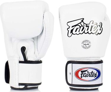 Боксерські рукавички Fairtex BGV-1 16oz, білі, для боксу, MMA, Муай Тай