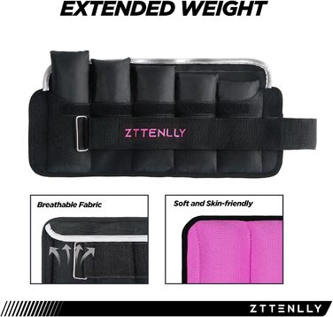 Регульовані ваги для щиколоток/зап'ясть, 1-5/10/15/9 кг, пара з сумкою, дихаючі тканини, світловідбиваючий кант, для силових тренувань, ніг, рук, щиколоток, ходьби. Підходять для жінок та чоловіків