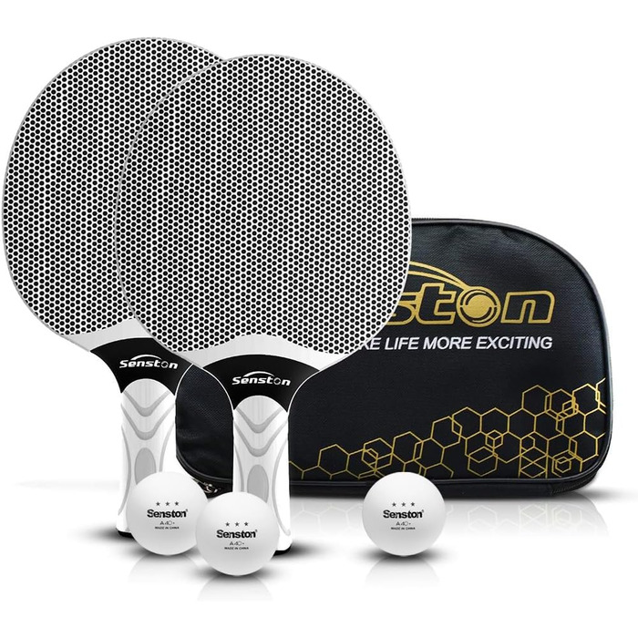 Набір тенісних столів Senston для 2-4 гравців, професійний комплект, гума Verbund, для гри в приміщенні та на вулиці, сірий