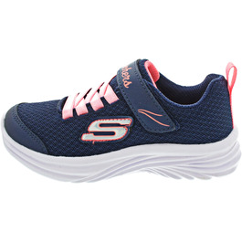 Кросівки Skechers для дівчаток 302450L, розмір 28.5 EU, темно-сині з кораловою обробкою, сітка