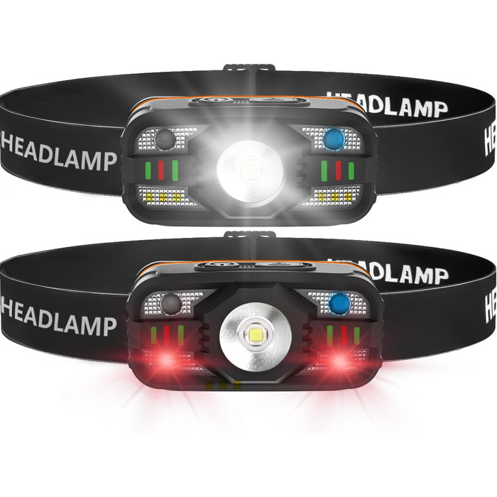 Ліхтар налобний Skylla LED акумуляторний 250000 люмен, Zoom, 11 режимів, IP67, регульований, для кемпінгу та надзвичайних ситуацій (T07)