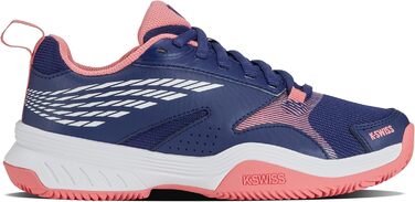 Жіноче тенісне взуття K-Swiss Speedex Hb, 37.5 EU, блакитний, білий, відтінок полуниці
