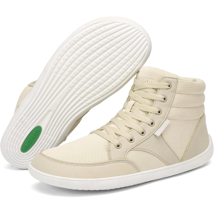 Чоботи для пішоходів Saguaro Unisex з широкою передньою частиною та плоскою підошвою, розмір 36-48 (Бежевий, 46 EU)