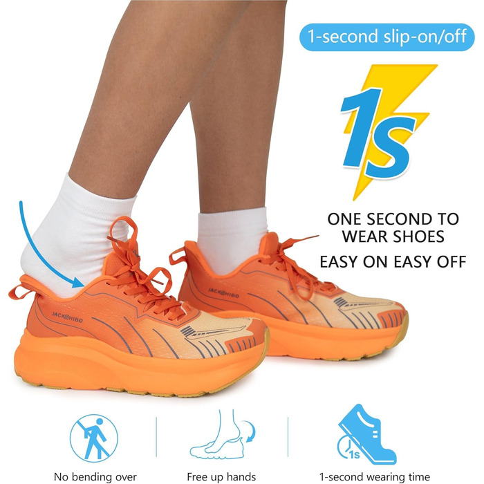 Чоловічі кросівки JACKSHIBO з широкою передньою частиною та підтримкою стопи. Ідеальні для бігу, ходьби, тенісу та ортопедичної підтримки плоскостопості. Широкі, зручні, з товстою підошвою, розмір 46 EU, колір: помаранчевий, візерунок 