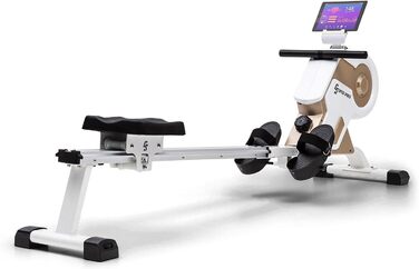 Capital Sports Row Shaper M1: Тренажер для дому з 8 рівнями магнітного опору, LCD-монітором та колесами, для кардіотренувань