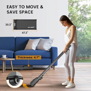 Бігова доріжка Walking Pad з нахилом 4 в 1, 2.5HP, APP-керування та пульт, для офісу і дому, компактна під стіл