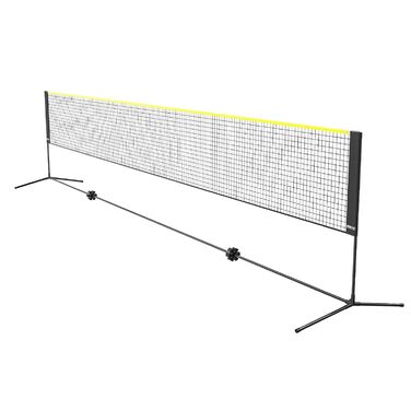 Набір для бадмінтону VEVOR: регульована висота, сітка для волейболу, сітка для піклболу, тенісна сітка, комплект з ракетками та м'ячами