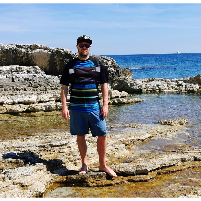 Надувна буйка OPENWATER для плавання та триатлону з рюкзаком 3-в-1, 28L, з водонепроникною сумкою