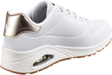 Кросівки жіночі Skechers UNO Shimmer Away White/Rose Gold 40 EU з Durabuck та Duraleather