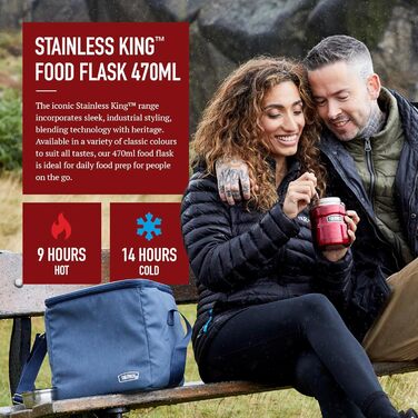 Термос для їжі Thermos King 0,47 л, нержавійка, червоний