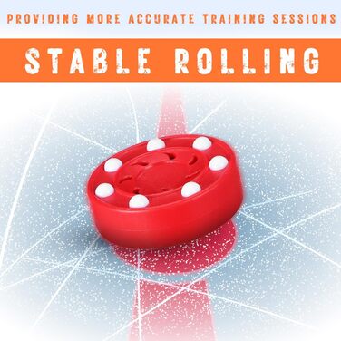 Набір хокейних шайб BESPORTBLE 6 шт. - шайби для вуличного хокею з ABS пластику, для гри в приміщенні та на вулиці, тренування інлайнового хокею - кольорові та неслизькі, для дітей та дорослих