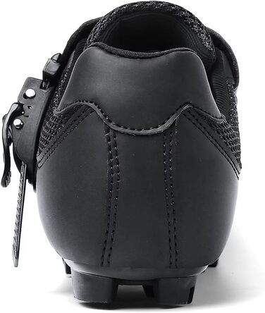 Велосипедні черевики Mountain для чоловіків та жінок, MTB, SPD, для гірського велосипеда, з пряжкою, зелені (40 EU, C Чорний Червоний)