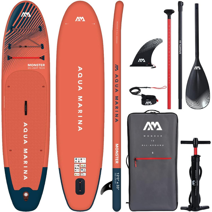 Надувна SUP-дошка Aqua Marina Monster 366 см, комплект