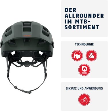 ABUS MoDrop – міцний велосипедний шолом для MTB з хорошою вентиляцією, індивідуальною посадкою, унісекс