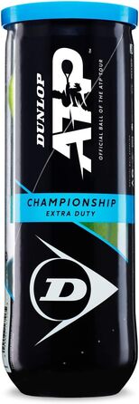 Тенісні м'ячі Dunlop ATP Championship 6x3 (US), банка