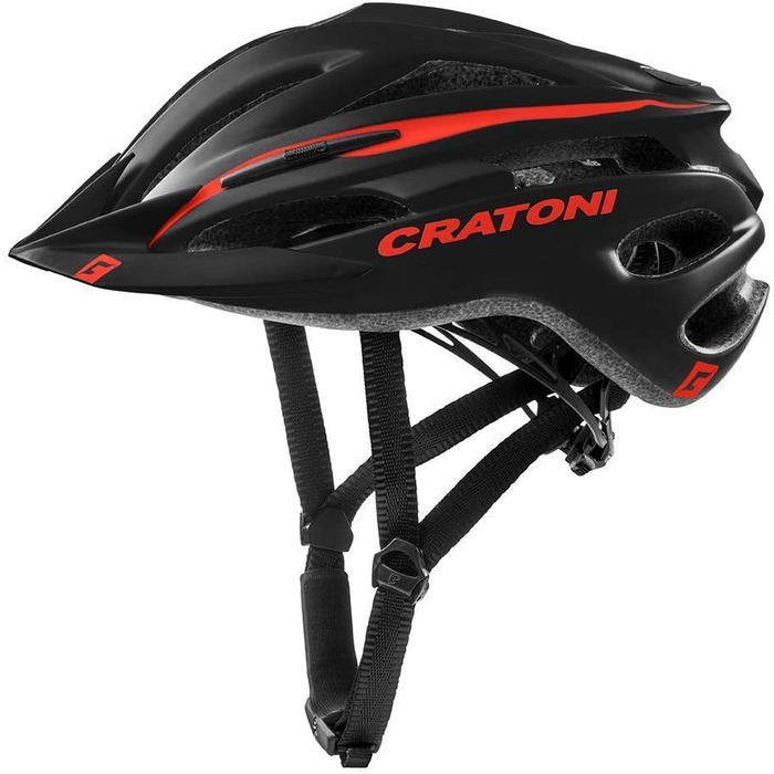 Велосипедний шолом Cratoni Pacer+ чорний/червоний матовий, розмір L-XL