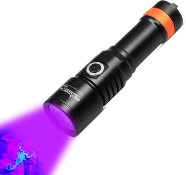 ORCATORCH D530 Підводна Ліхтар, 1300 Люмен LED, вузький промінь 6°, IP68, з індикатором заряду батареї (УФ-ліхтар)