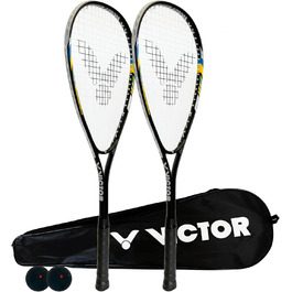 Набір для сквошу VICTOR Power Storm: 2 ракетки, м'ячі та сумка