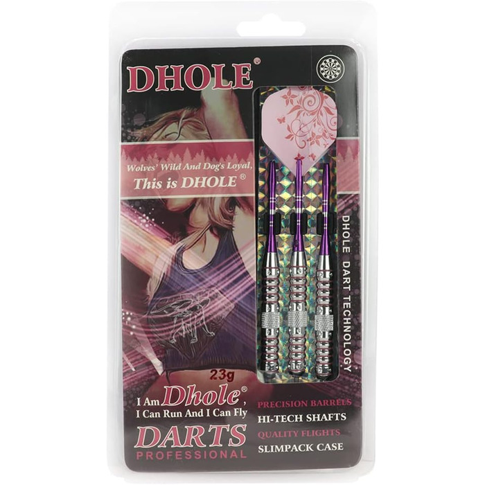 Сталеві дротики CUESOUL Pink Ladies 21/23 г з алюмінієвими стеблями (наконечник сталевий)