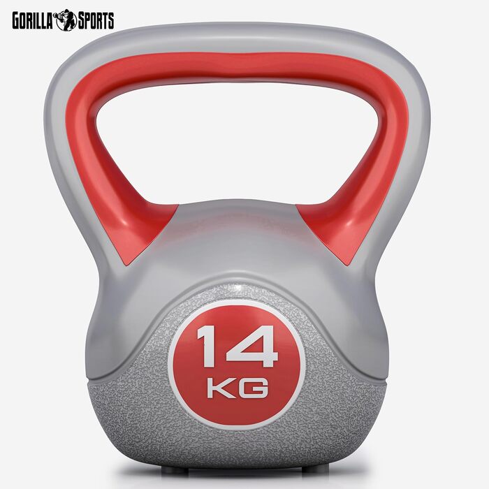 Кетлбел гиря GORILLA SPORTS 2-20 кг, пластикова, одинична/набір, з/без підставки