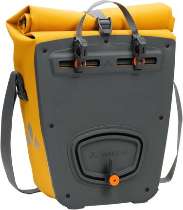 Велосипедні сумки VAUDE Aqua Back Deluxe 2x24л, водонепроникні, жовті, на задній багажник, Німеччина