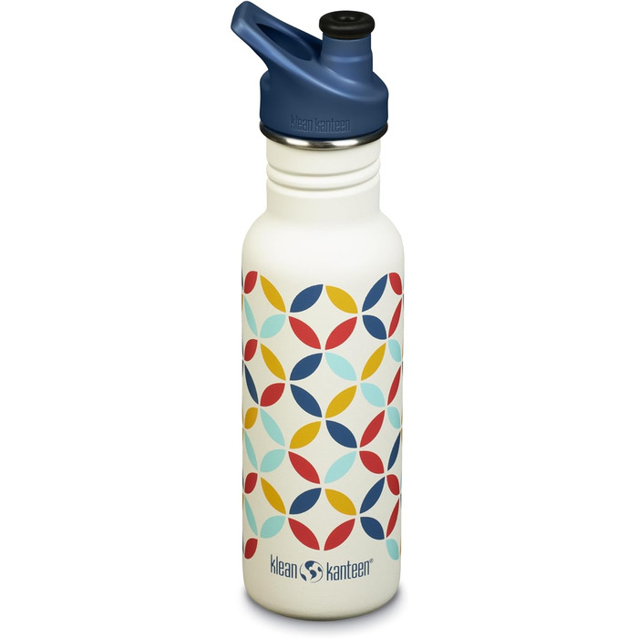 Пляшка для води Klean Kanteen Classic Narrow Retro-Punkt 532 мл, сталева, вузька горловина