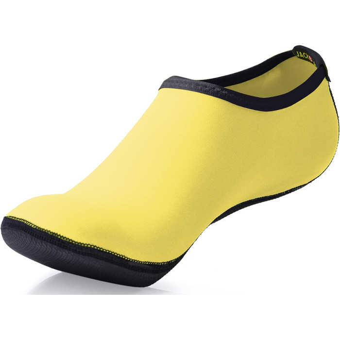 Чоботи для плавання JackShibo: жіночі та чоловічі, для пляжу, серфінгу та аквафітнесу (41/42 EU, Yellow)