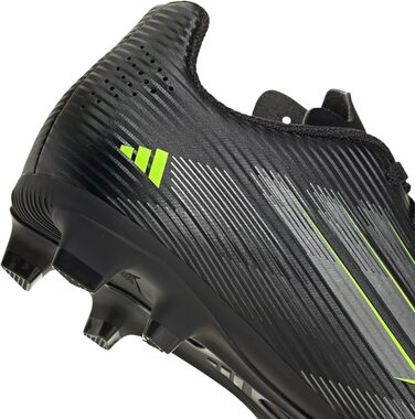 Дитячі футбольні бутси adidas F50 Club FG/MG, 38 EU, чорний/металік/лимонний, для дітей