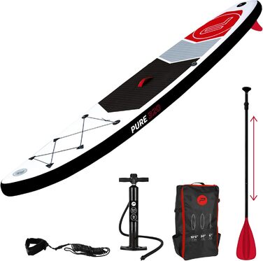 Надувний SUP Stand Up Paddle Board (150 кг) з комплектом: насос, весло, рюкзак, фініш, страховка, для водних видів спорту та паділінгу